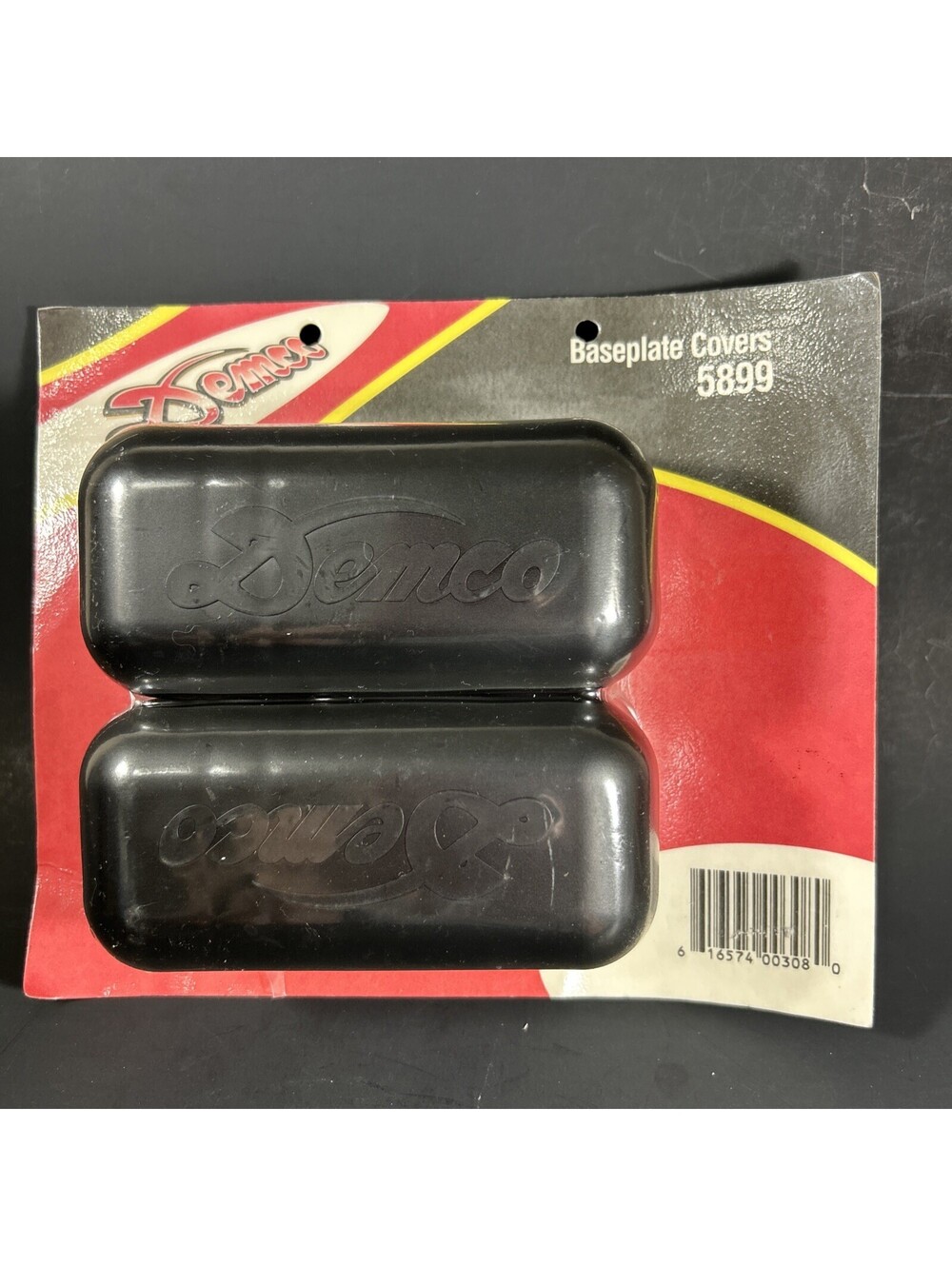 DEMCO 5899 Base Plate Pull Ear Covers Black Tow Bar Hitch Covers Set of 2 New